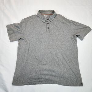 Duluth Trading Company Men’s Gray Spillfighter Longtail T Polo Shirt Size 2XL